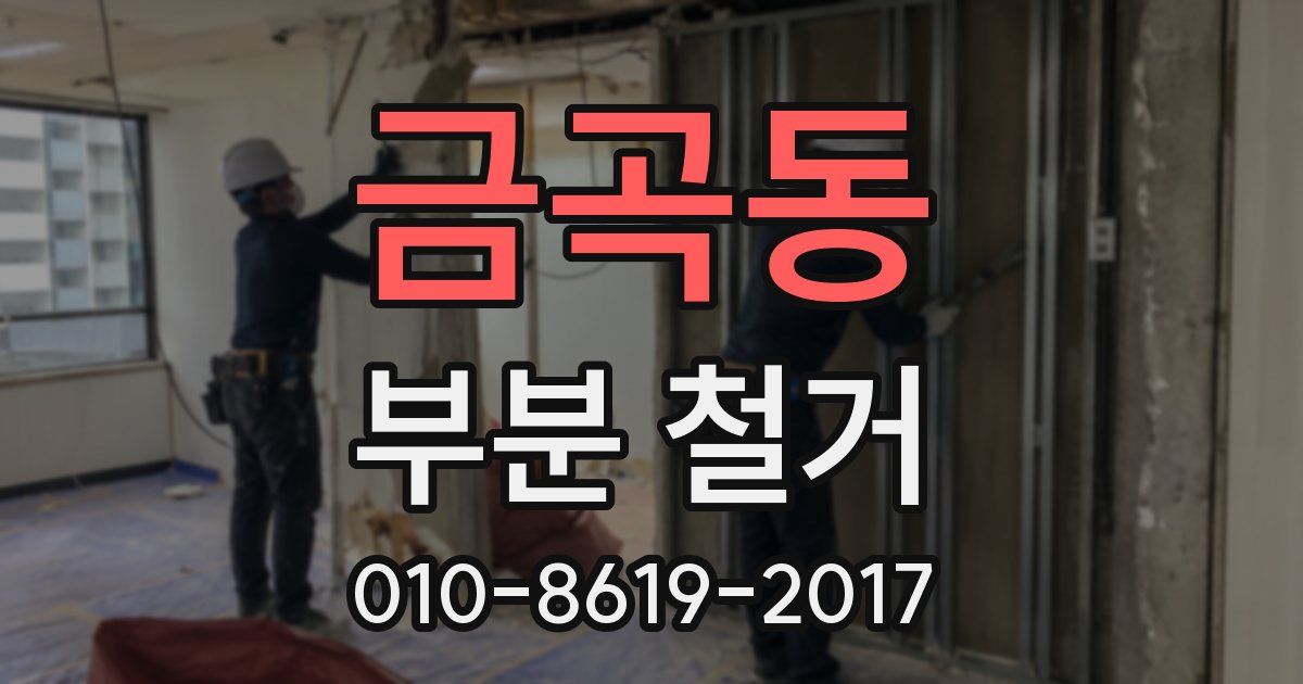 금곡동 부분 철거