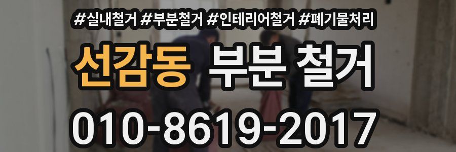 선감동 부분 철거