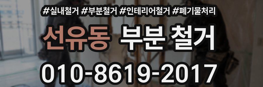 선유동 부분 철거