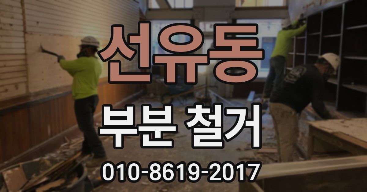 선유동 부분 철거