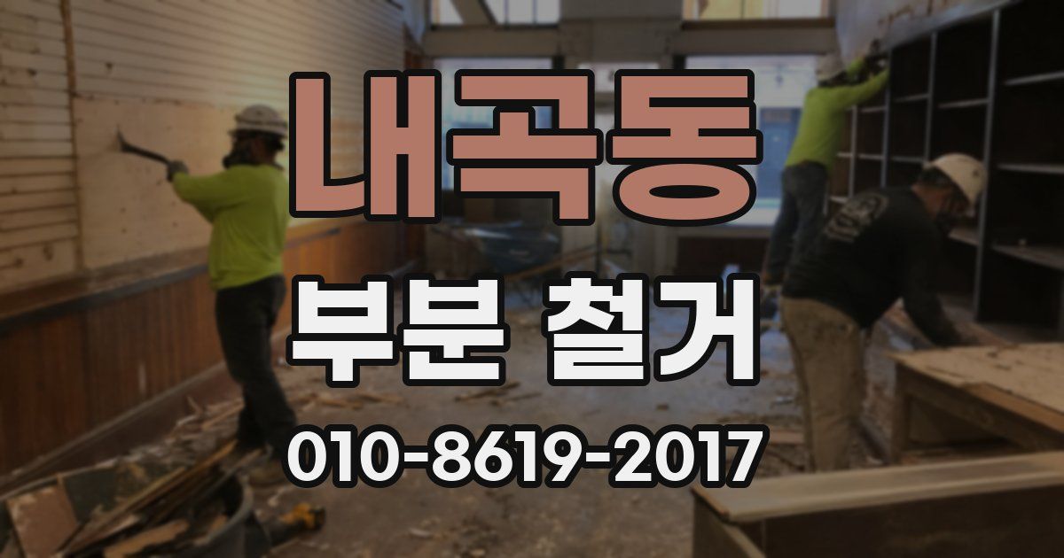 내곡동 부분 철거