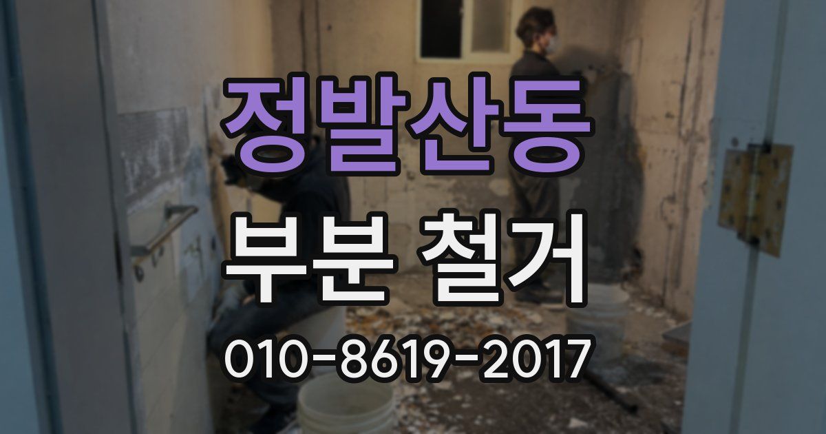 정발산동 부분 철거