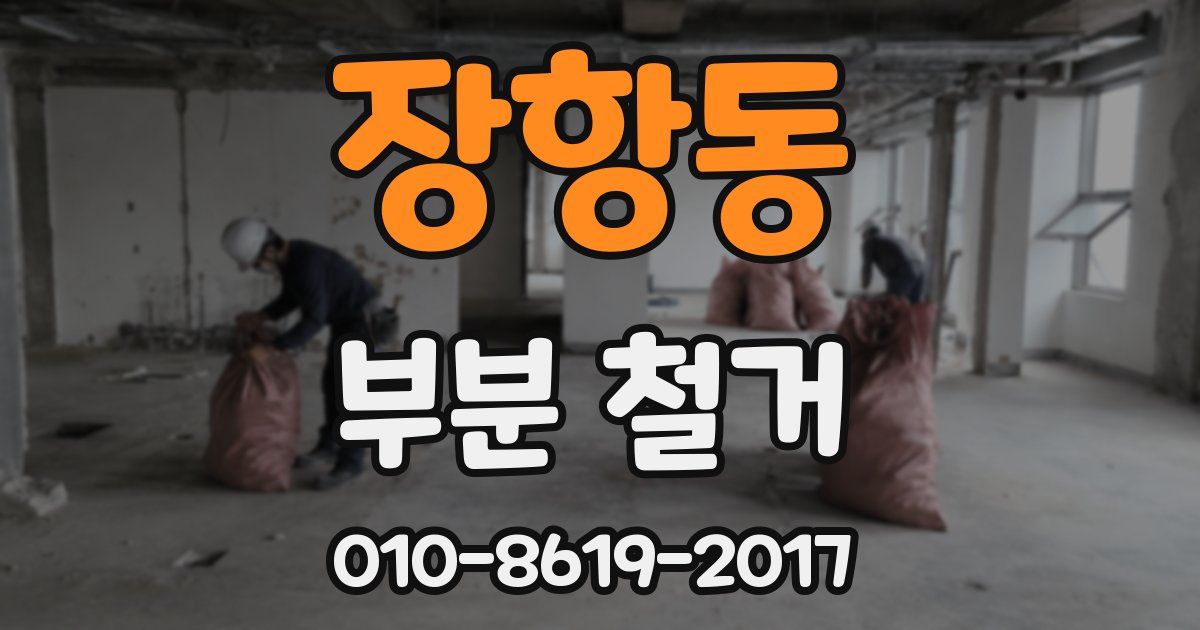 장항동 부분 철거