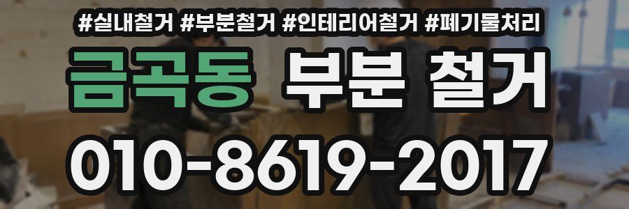 금곡동 부분 철거