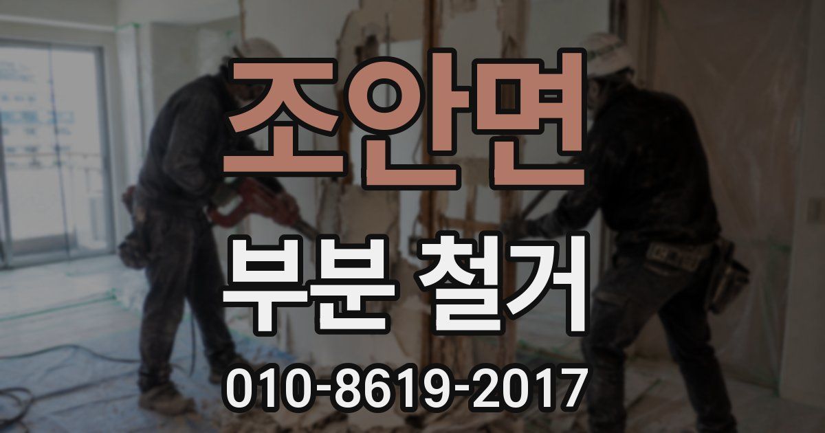 조안면 부분 철거