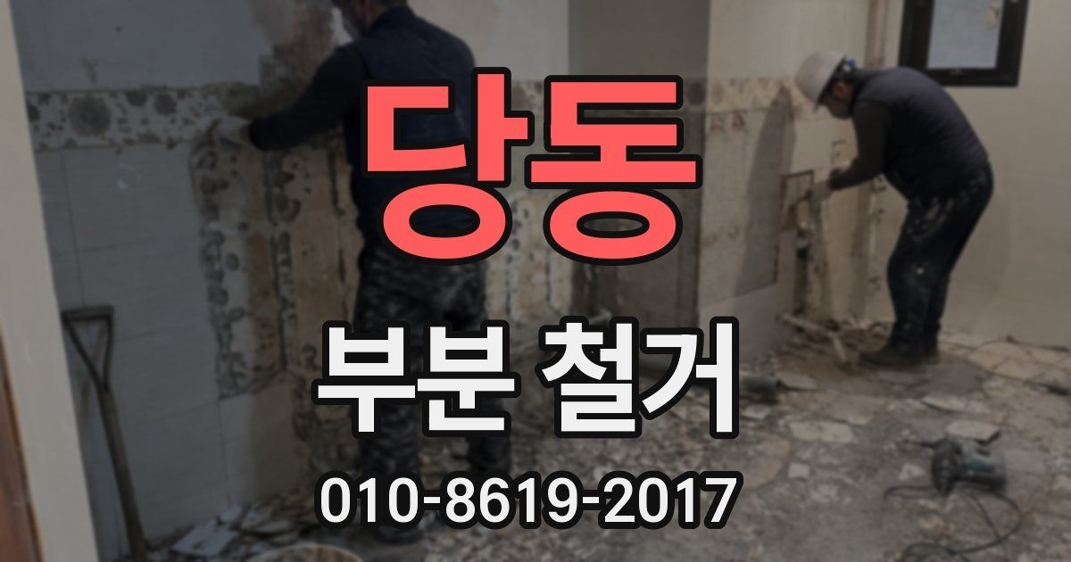 당동 부분 철거