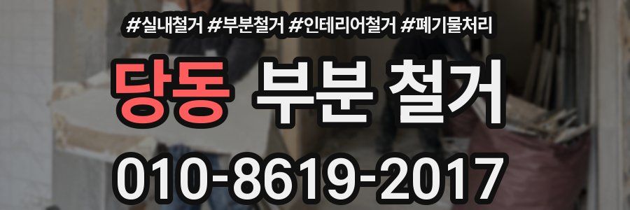당동 부분 철거