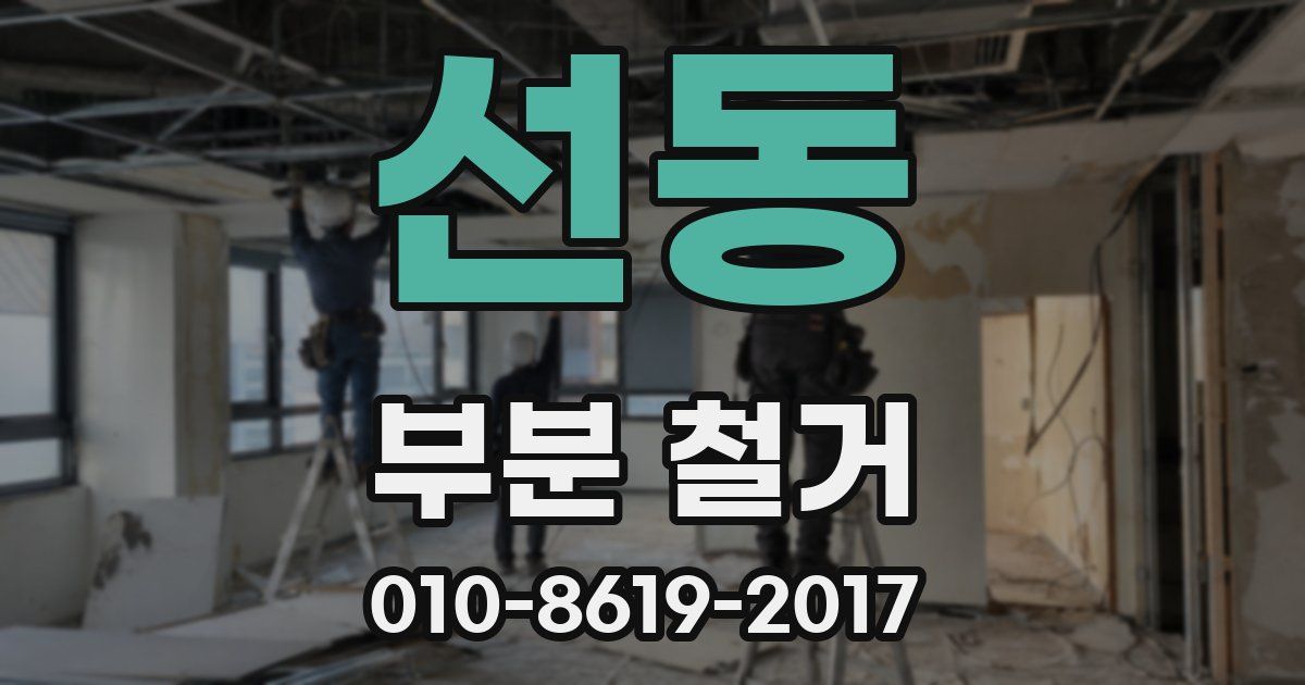선동 부분 철거