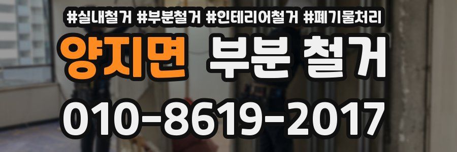 양지면 부분 철거