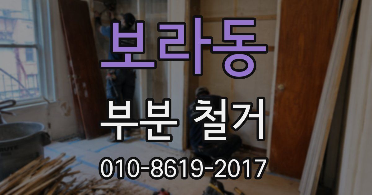 보라동 부분 철거