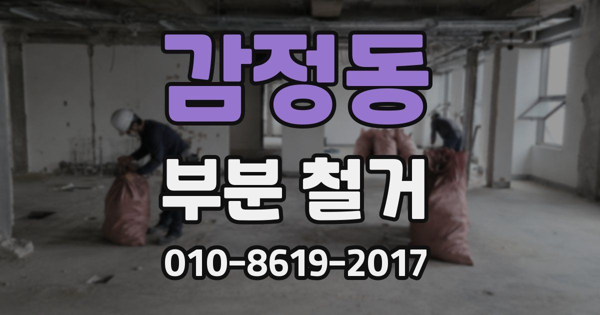 감정동 부분 철거