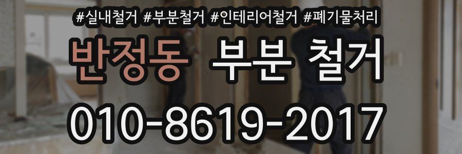 반정동 부분 철거