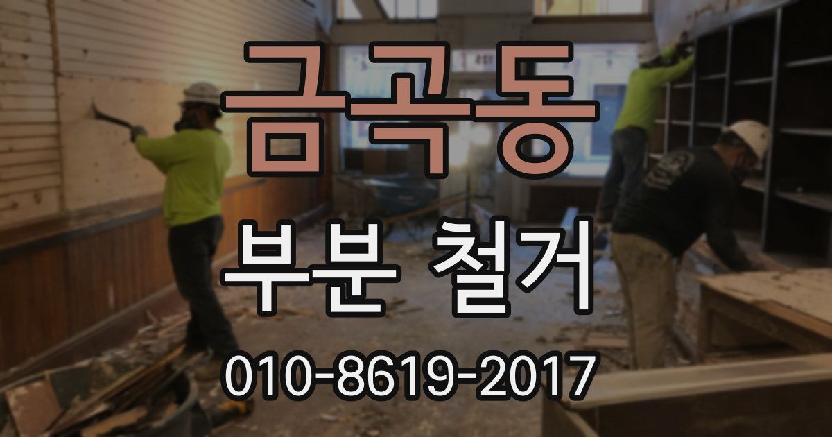 금곡동 부분 철거