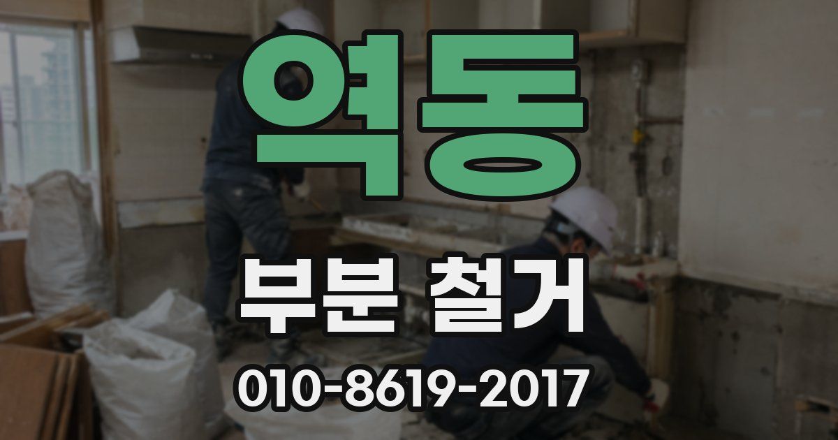 역동 부분 철거
