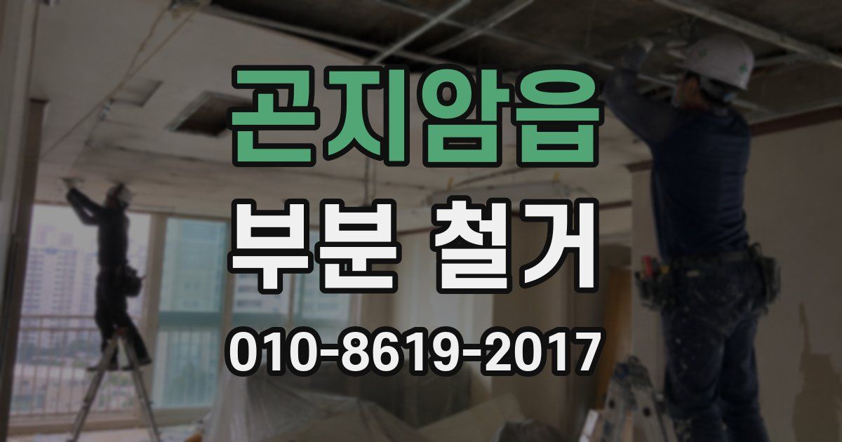 곤지암읍 부분 철거