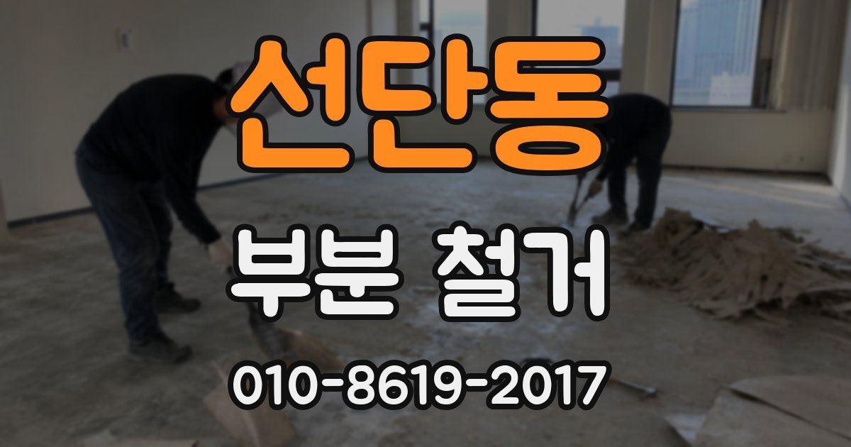선단동 부분 철거
