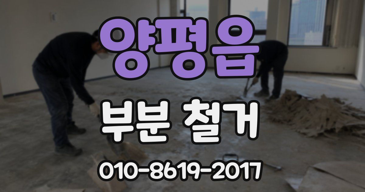 양평읍 부분 철거
