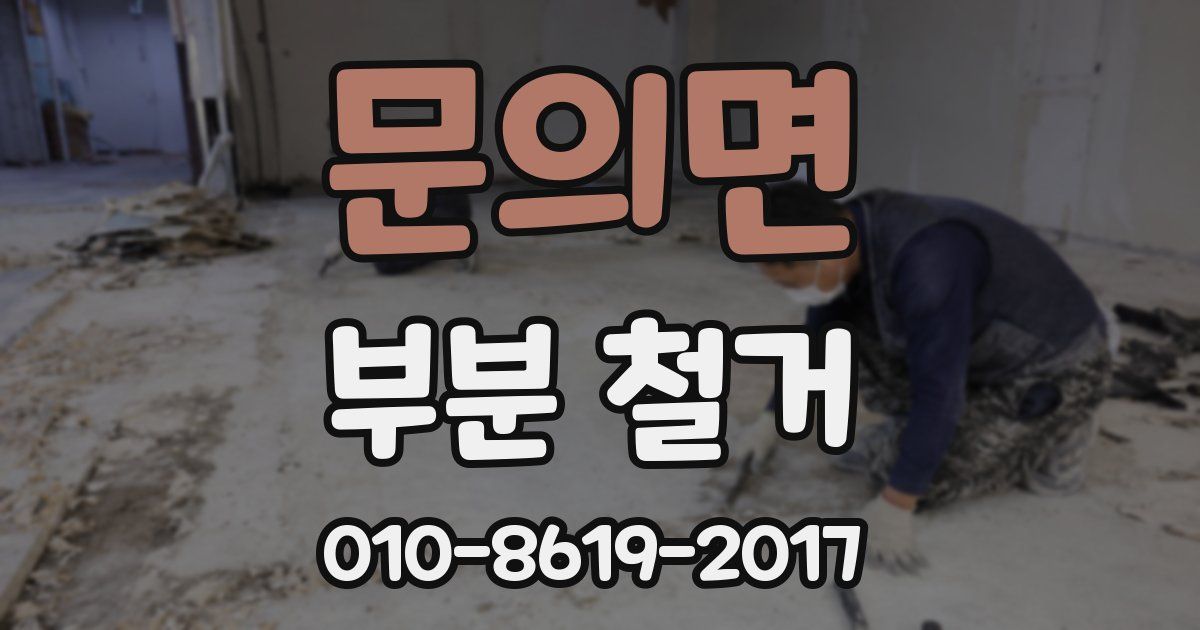 문의면 부분 철거