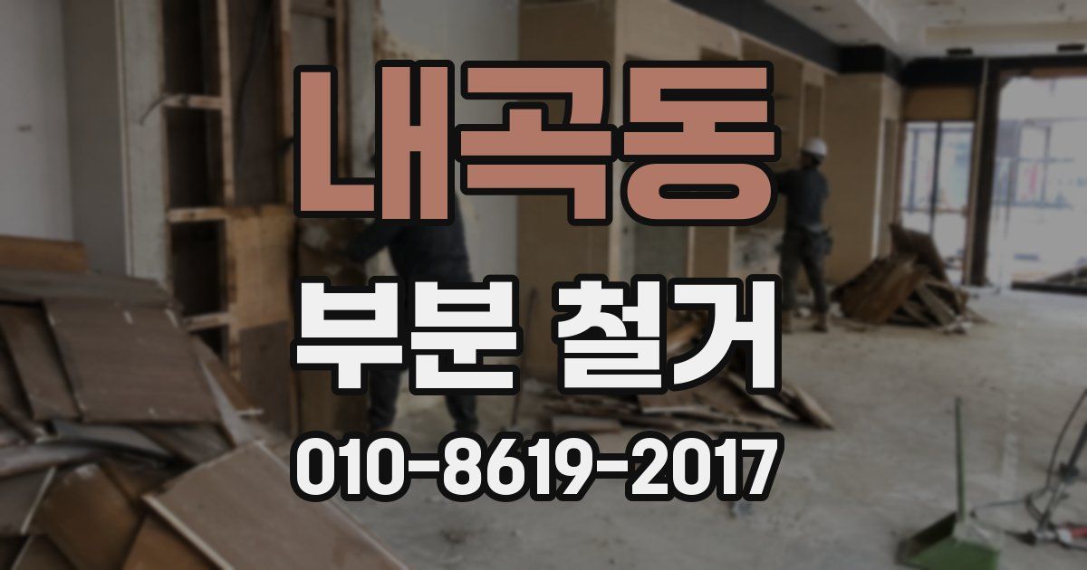 내곡동 부분 철거