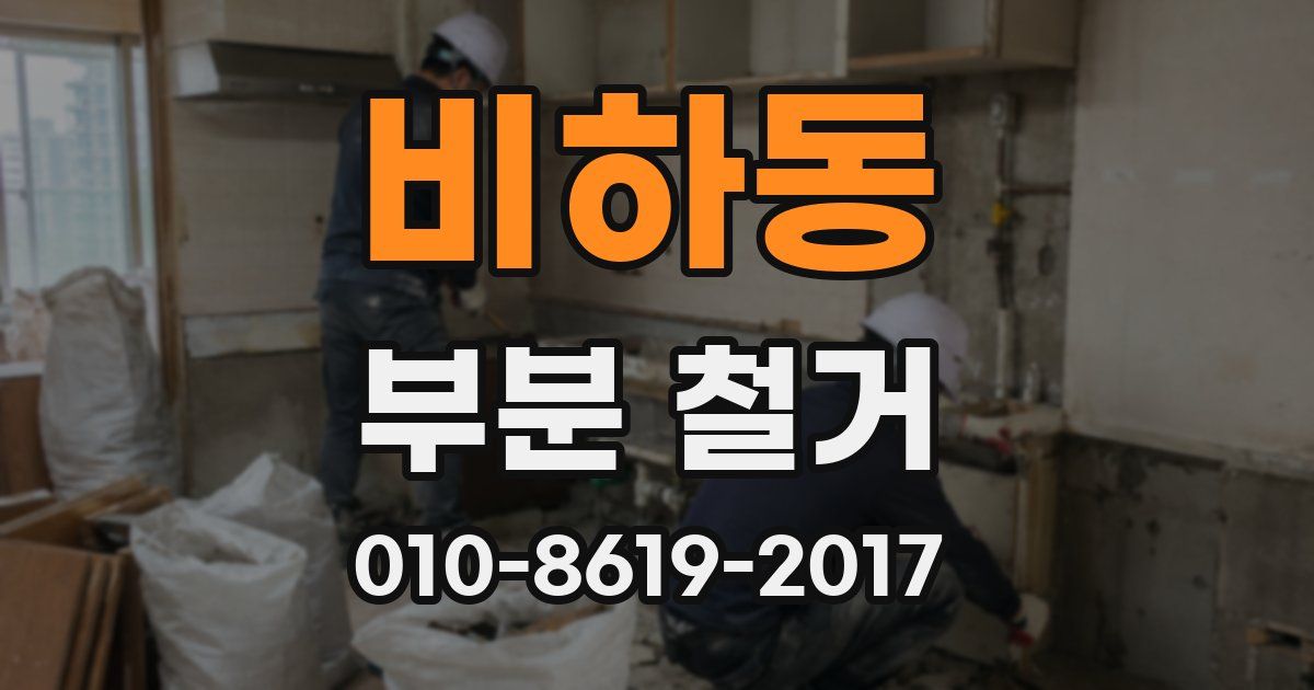 비하동 부분 철거