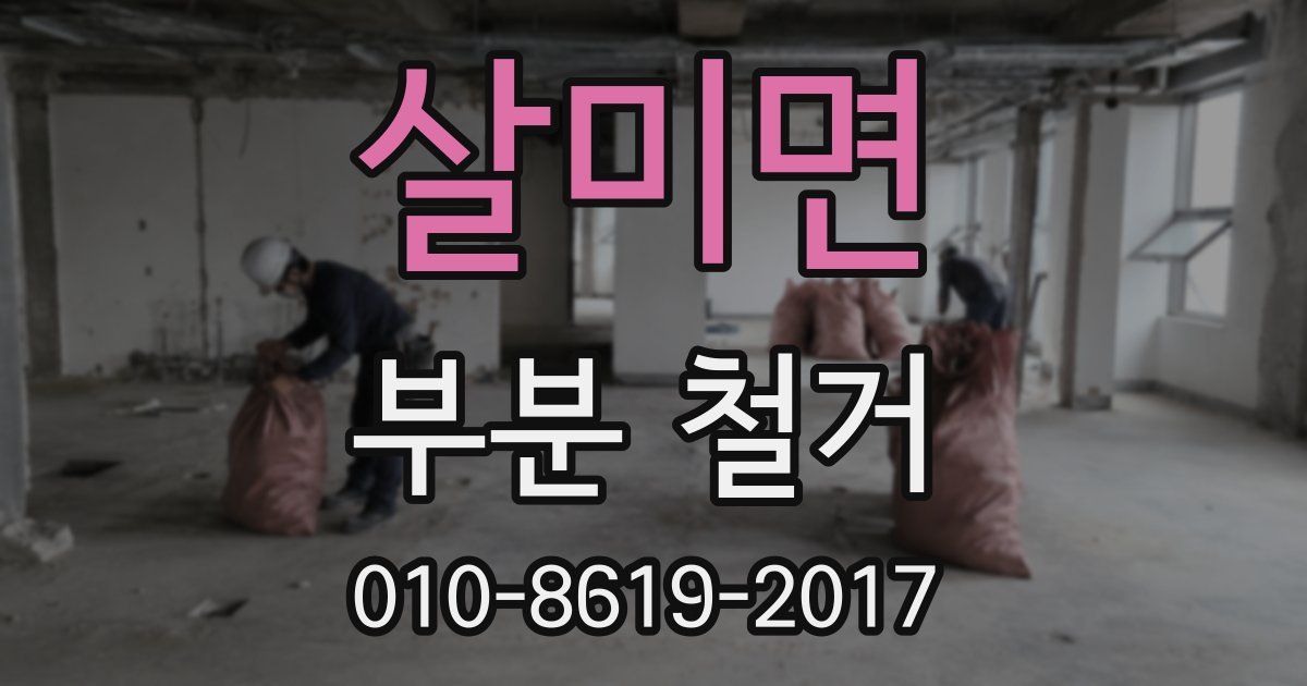 살미면 부분 철거