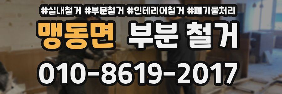 맹동면 부분 철거