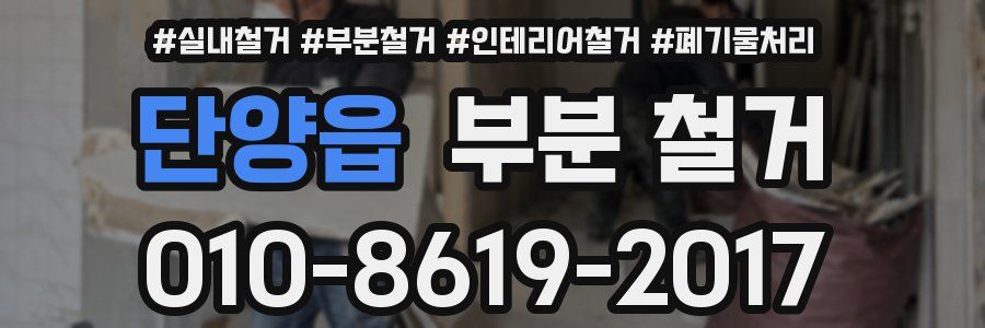 단양읍 부분 철거
