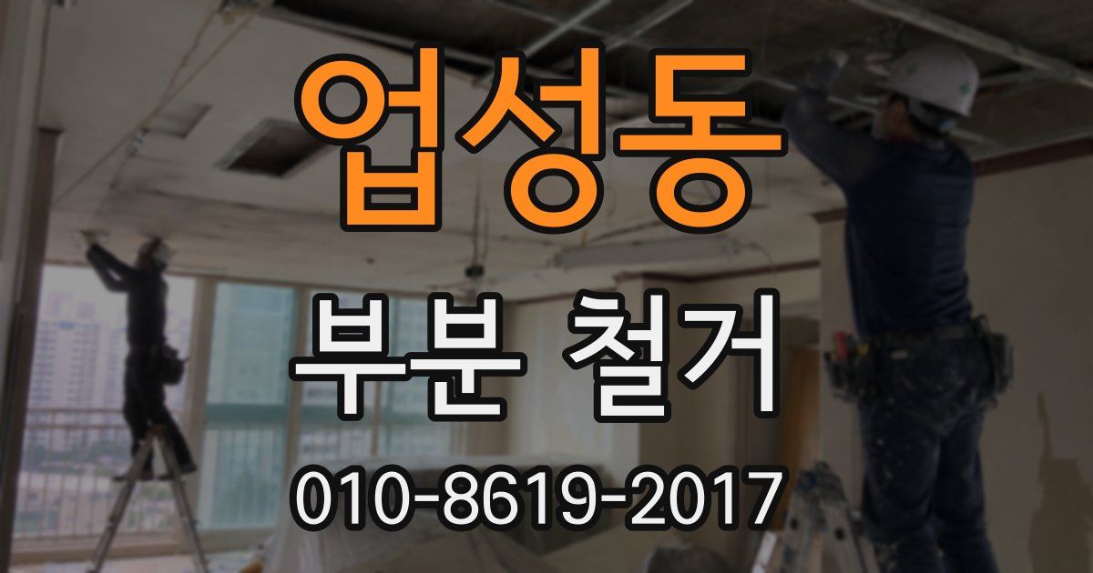 업성동 부분 철거