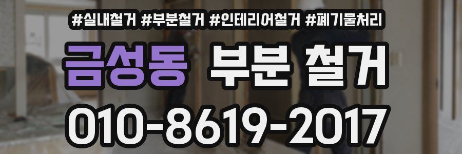 금성동 부분 철거