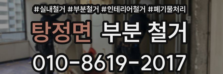탕정면 부분 철거