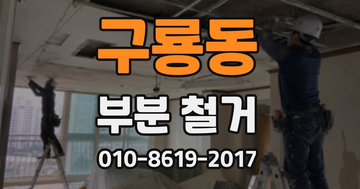 구룡동 부분 철거