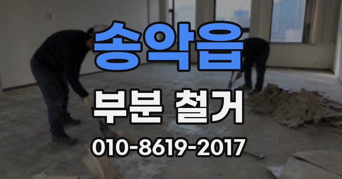 송악읍 부분 철거
