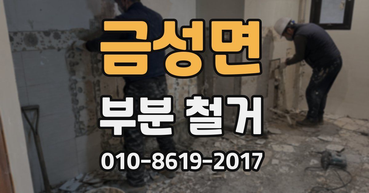 금성면 부분 철거