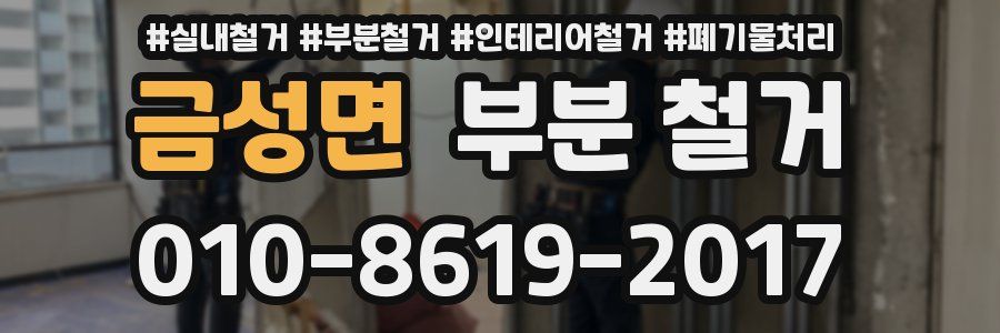 금성면 부분 철거