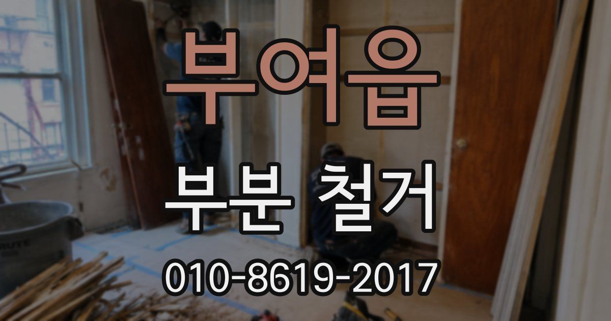 부여읍 부분 철거