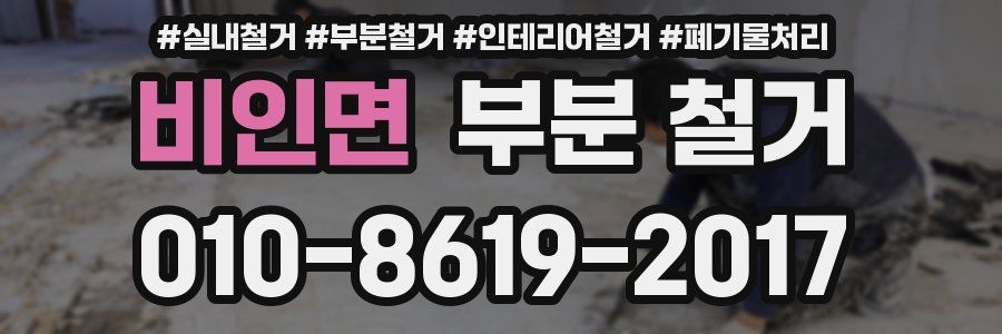 비인면 부분 철거