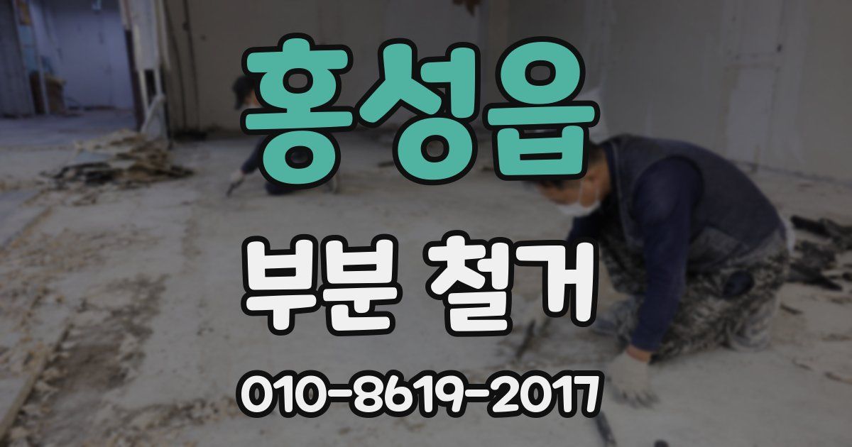 홍성읍 부분 철거