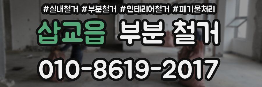 삽교읍 부분 철거