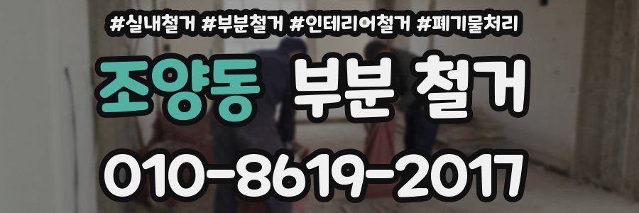 조양동 부분 철거