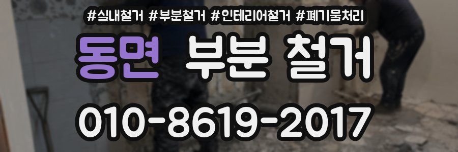 동면 부분 철거