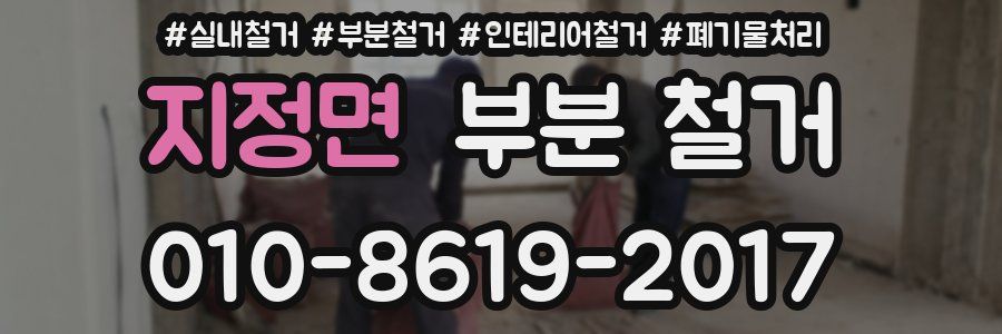 지정면 부분 철거