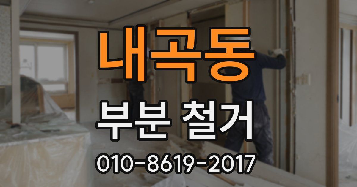 내곡동 부분 철거