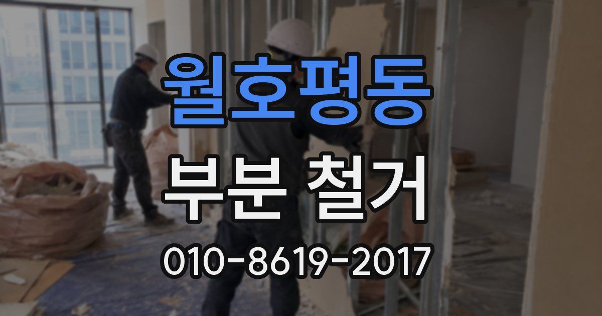 월호평동 부분 철거