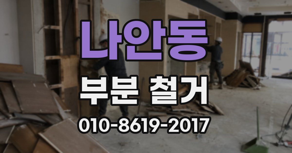나안동 부분 철거