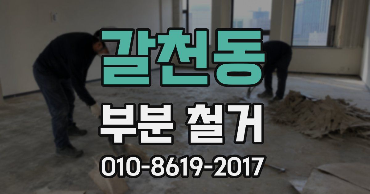 갈천동 부분 철거