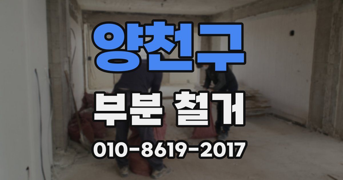 양천구 부분 철거