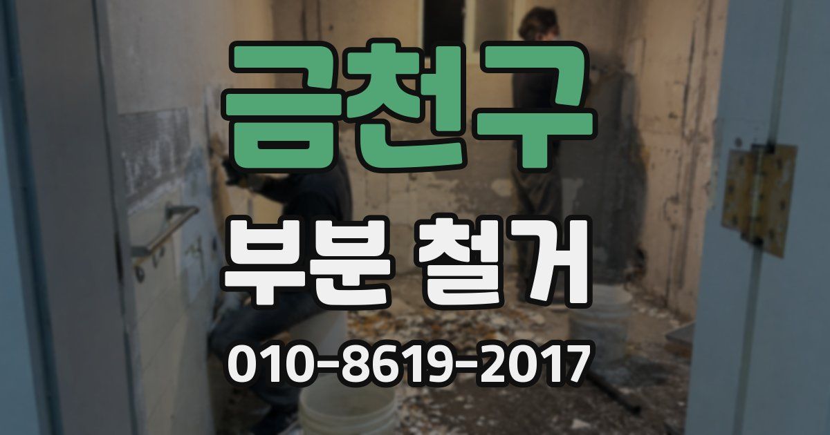 금천구 부분 철거