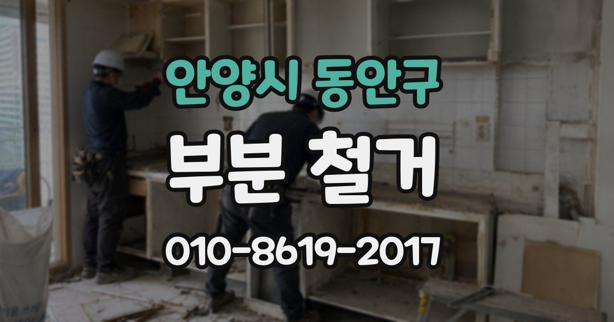 안양시 동안구 부분 철거