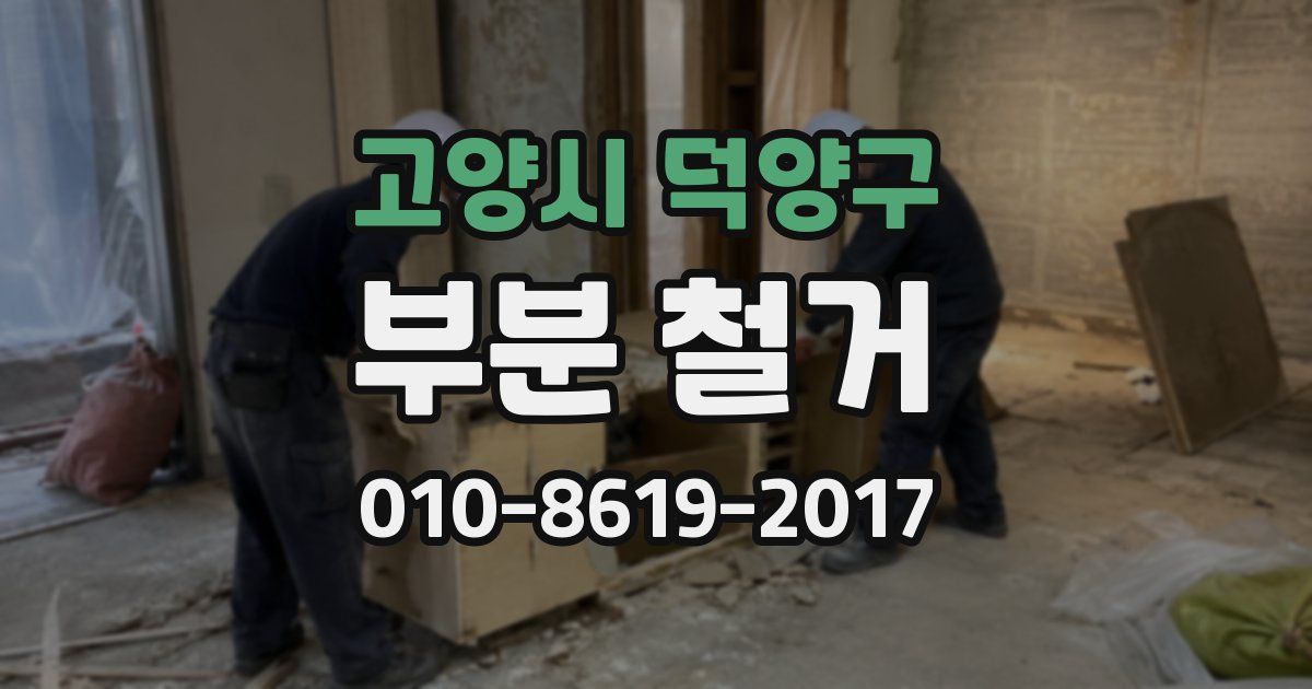 고양시 덕양구 부분 철거