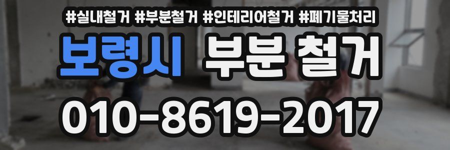 보령시 부분 철거